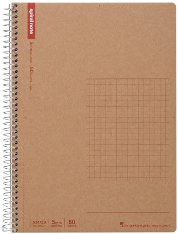 Maruman Spiral Notebook Basic - B5 - 80 Sheets Plain