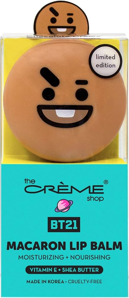 TCS BT21 SHOOKY Macaron Lip Balm (Chocolate Cream)