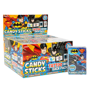 Super Man Batman Candy Sticks