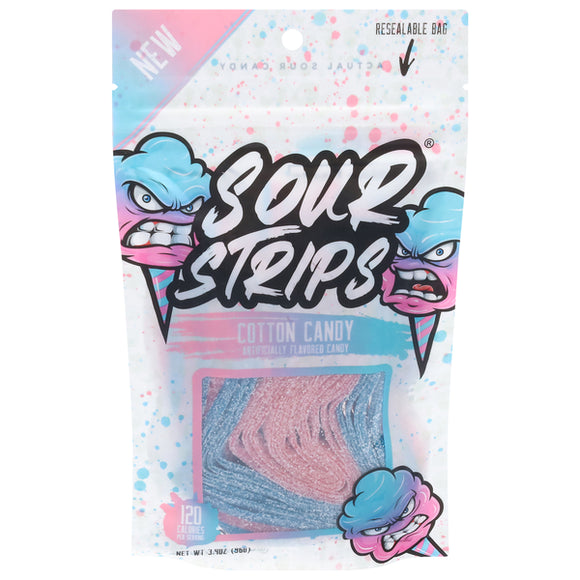 Actual Candy Sour Strips Cotton