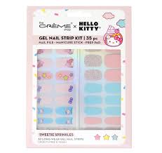 TCS SANRIO Hello Kitty Gel Nail Strips (Sweetie Sprinkles)