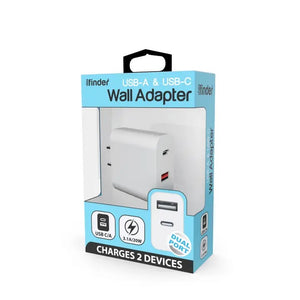 Mila Finder USB C/A Wall Adapter