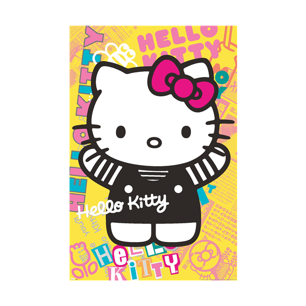 Hello Kitty Poster - Colorful – Kobe Mini Mart