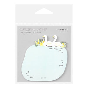 Sticky Notes Die-Cutting Swans