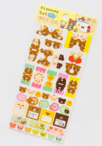 Rilakkuma Face Mini Seal Sticker